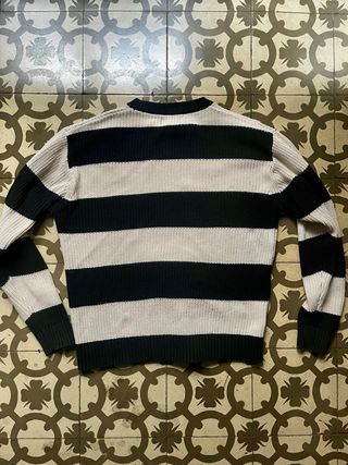Jersey rayas cafe racer negro y beige Talla S