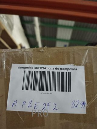 SONGMICS Alfombrilla de Cama Elástica  STB12BK