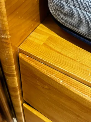 Cama nido con cajones de madera con somier 90x190