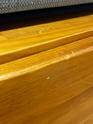 Cama nido con cajones de madera con somier 90x190