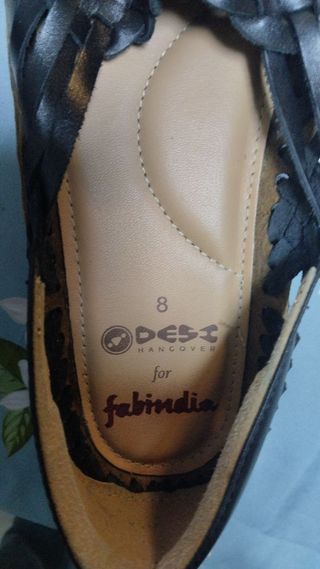 Zapatos planos piel DESI negros talla 40-41