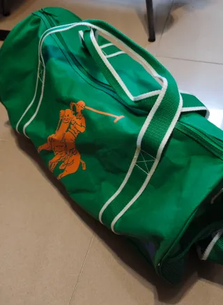 Bolsa Deporte Polo Ralph Lauren Verde Naranja