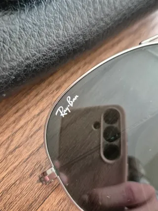 Gafas de sol Ray-Ban Aviator negras y plateadas