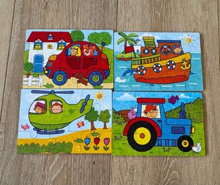 Puzzle infantil vehículos
