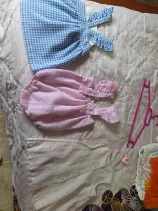 Lote 3 Vestidos Verano Niña 9-12 Meses