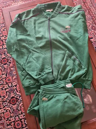 Tuta sportiva uomo Lacoste verde