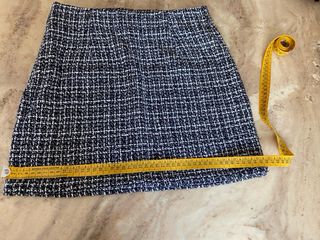 Falda cuadros azul y blanco