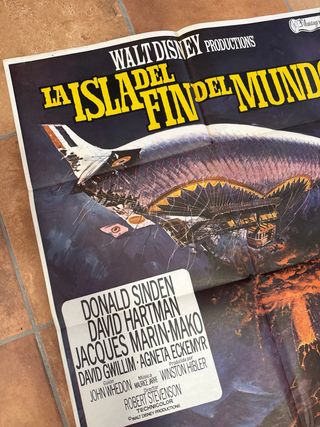 Póster La Isla del Fin del Mundo Walt Disney 1975
