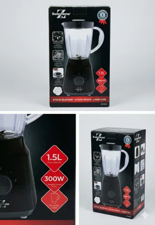 Batidora Vaso SwissHome SH-6624 1.5L 300W