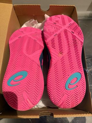Zapatillas Asics Padel Azul y Rosa