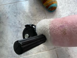 Caballito de peluche rosa