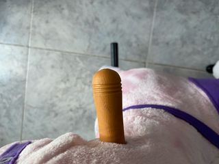 Caballito de peluche rosa