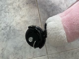 Caballito de peluche rosa