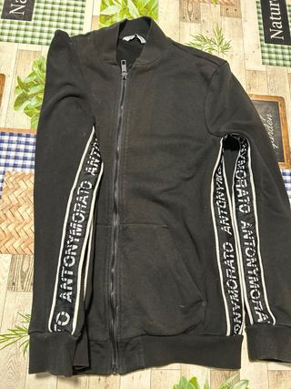 Sudadera Antony Morato cremallera negra