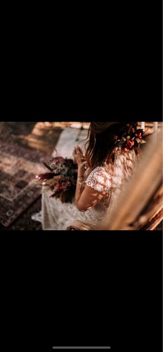 Vestido de Novia Immaclé Blanco crudo Encaje