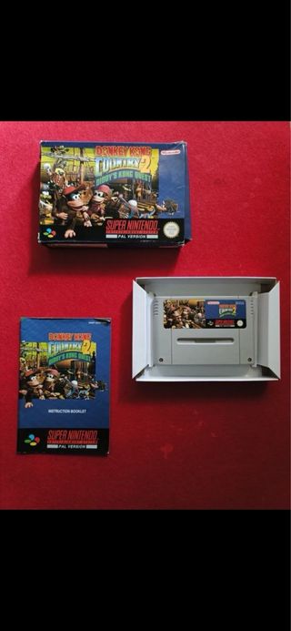 Donkey Kong Country 2 SNES Caja Completa