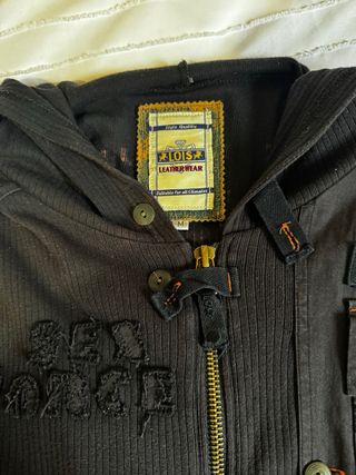 Sudadera Lois Hombre Negra con Capucha