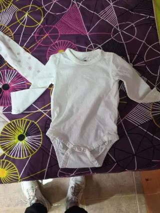 Lote 3 bodies manga larga bebé
