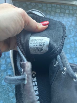 Converse Edición Limitada Negra tela de paño