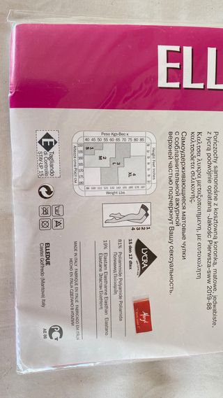 Elledue Stay-Up 15 Den Autoreggenti Tg 1