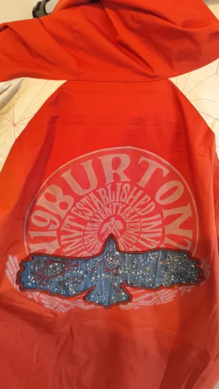 Chaqueta Burton Nieve naranja y Blanca