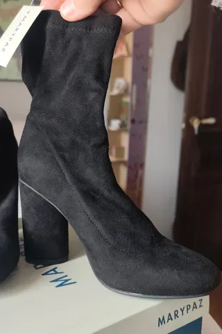 Botas Marypaz ante negras tacón