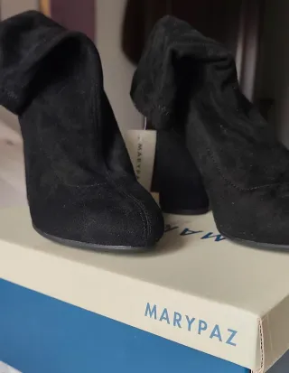Botas Marypaz ante negras tacón