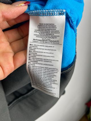 Sudadera Nike Gris y Azul , talla S