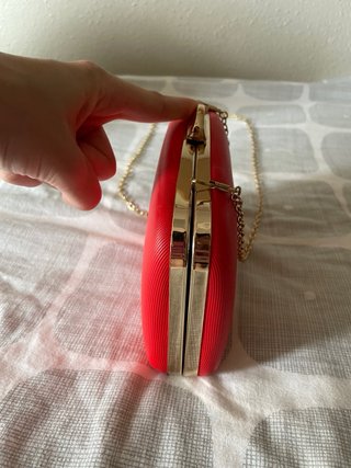 Bolso de mano clutch rojo