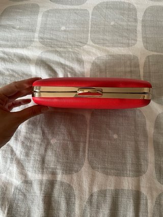 Bolso de mano clutch rojo