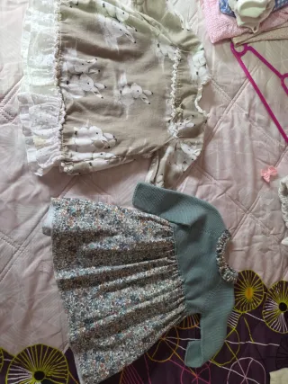 Vestido de bebé con conejitos