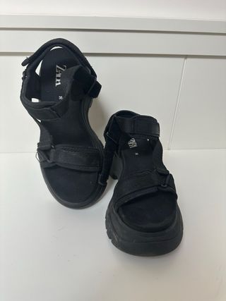 Sandalias Plataforma Negra
