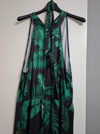 Mono estampado hojas mujer