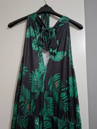 Mono estampado hojas mujer