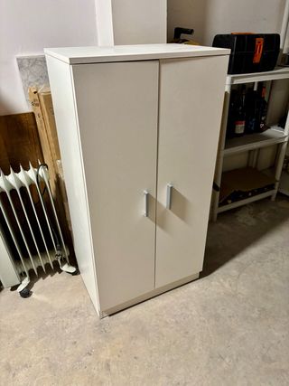 Armario blanco 2 puertas nuevo, con baldas