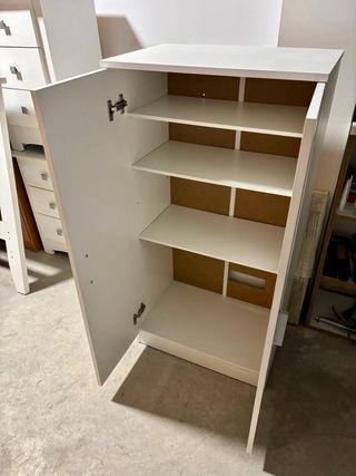 Armario blanco 2 puertas nuevo, con baldas