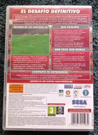 Football Manager 2012 PC DVD Juego