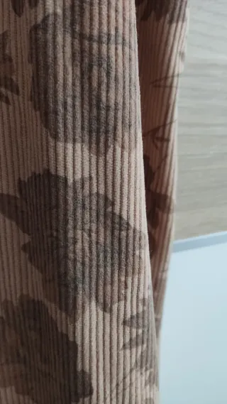 Peto marrón floral XL