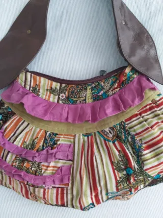 Bolso Luna Llena Multicolor con Volantes