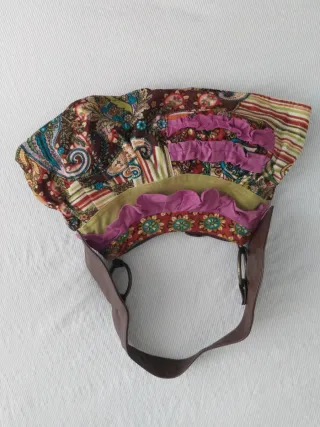 Bolso Luna Llena Multicolor con Volantes