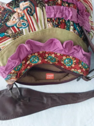 Bolso Luna Llena Multicolor con Volantes