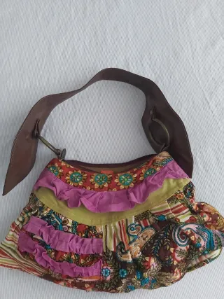 Bolso Luna Llena Multicolor con Volantes