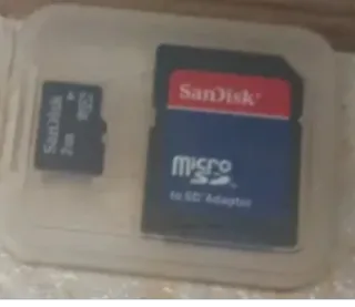Tarjeta MicroSD SanDisk con Adaptador SD 2gb