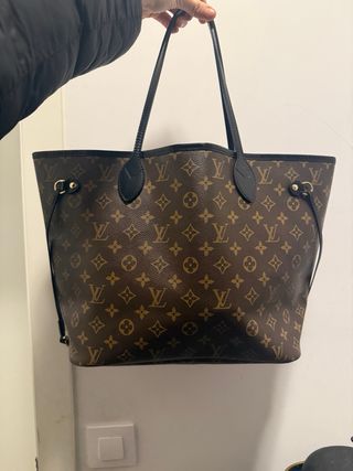 Bolso Louis Vuitton Neverfull Marrón y Negro