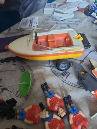 Barco Playmobil con remolque