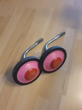 Ruedines para bicicleta infantiles (rosa)