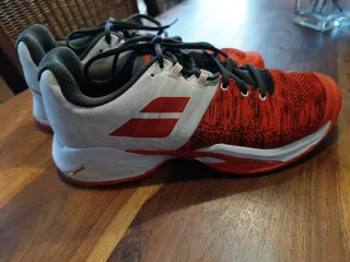 Zapatillas Babolat Naranja y Blanco