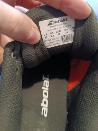 Zapatillas Babolat Naranja y Blanco