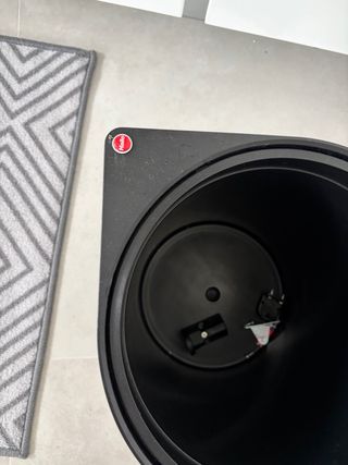 Balde do lixo Hailo cinza e preto