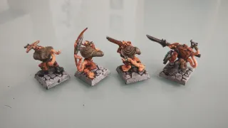 X4 Miniaturas Skaven Acechantes nocturnos